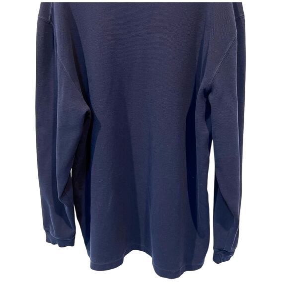 Junction West Thermal Shirt Cotton Navy Blue Solid Long Sleeve Men's XXLarge - Picture 7 of 12
